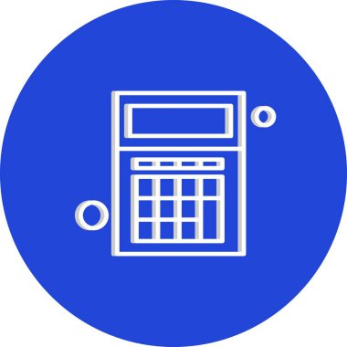  hesap makinesi Simgesi, Vektör İllüstrasyonu