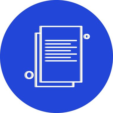 belge simgesi, vektör çizimi