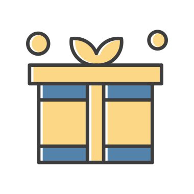 Vektör hediyesi Simgesi, vektör illüstrasyonu