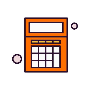  hesap makinesi Simgesi, Vektör İllüstrasyonu