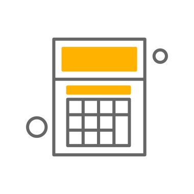  hesap makinesi Simgesi, Vektör İllüstrasyonu