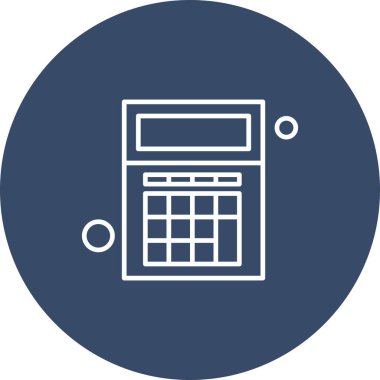  hesap makinesi Simgesi, Vektör İllüstrasyonu