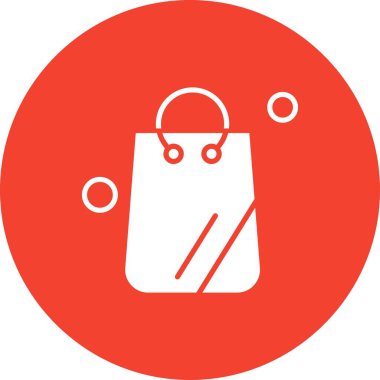 Vektör Torbası Simgesi, basit web illüstrasyonu 