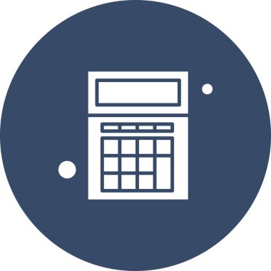  hesap makinesi Simgesi, Vektör İllüstrasyonu