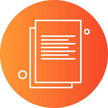 Belgenin vektör illüstrasyonu, basit simge tasarımı