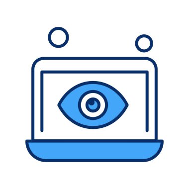 dizüstü bilgisayar simgesi, vektör illüstrasyonu