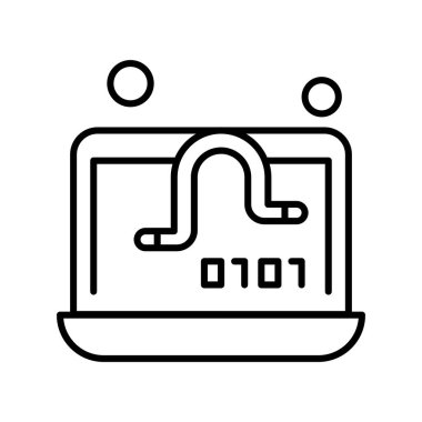 dizüstü bilgisayar simgesi, vektör illüstrasyonu