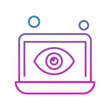 dizüstü bilgisayar simgesi, vektör illüstrasyonu