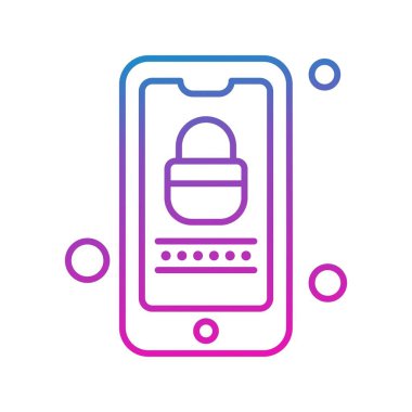 Vektör mobil ağ simgesi 