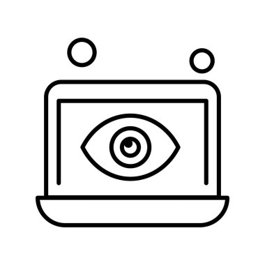 dizüstü bilgisayar simgesi, vektör illüstrasyonu