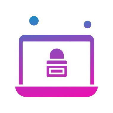  dizüstü bilgisayar simgesi, vektör illüstrasyonu 