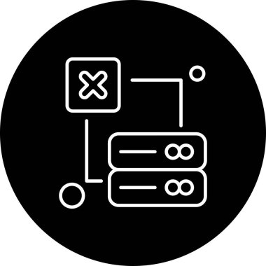 Vektör illüstrasyon simgesi, ağ ve güvenlik kavramı 