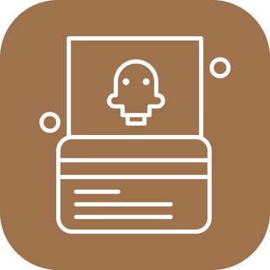 ATM Kart Simgesi, Vektör illüstrasyonu