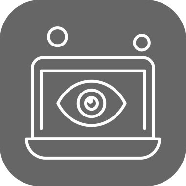 dizüstü bilgisayar simgesi, vektör illüstrasyonu