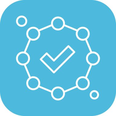 Vektör illüstrasyon simgesi, ağ ve güvenlik kavramı 