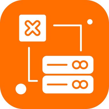 Vektör illüstrasyon simgesi, ağ ve güvenlik kavramı 