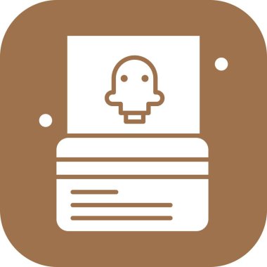 ATM Kart Simgesi, Vektör illüstrasyonu