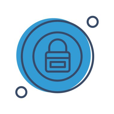 Vektör Kilit Simgesi, güvenlik kavramı