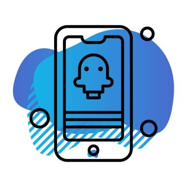 Vektör mobil ağ simgesi