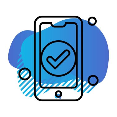 Vektör mobil ağ simgesi