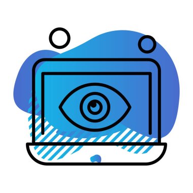  dizüstü bilgisayar simgesi, vektör illüstrasyonu