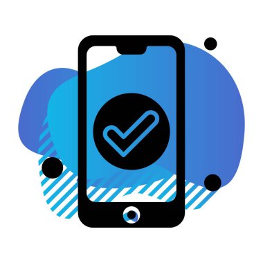 Vektör mobil ağ simgesi