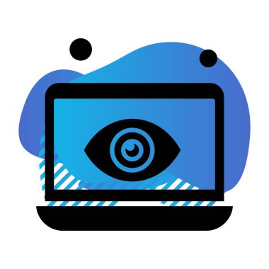  dizüstü bilgisayar simgesi, vektör illüstrasyonu 