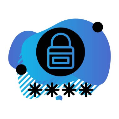 Vektör Kilit Simgesi, güvenlik kavramı