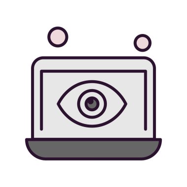 dizüstü bilgisayar simgesi, vektör illüstrasyonu