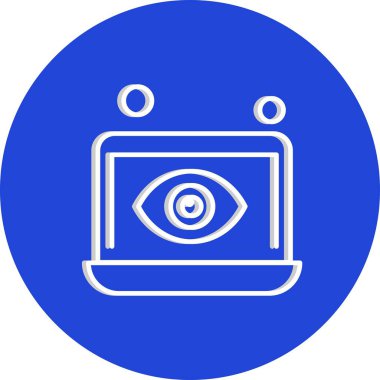 dizüstü bilgisayar simgesi, vektör illüstrasyonu