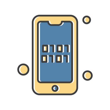 Vektör mobil ağ simgesi