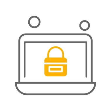 dizüstü bilgisayar simgesi, vektör illüstrasyonu