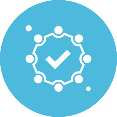 Vektör illüstrasyon simgesi, ağ ve güvenlik kavramı 