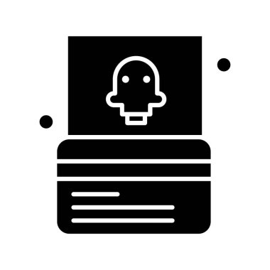 ATM Kart Simgesi, Vektör illüstrasyonu