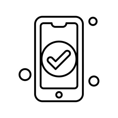 Vektör mobil ağ simgesi