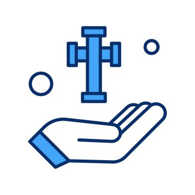 Simge vektör illüstrasyonu, Paskalya konsepti 