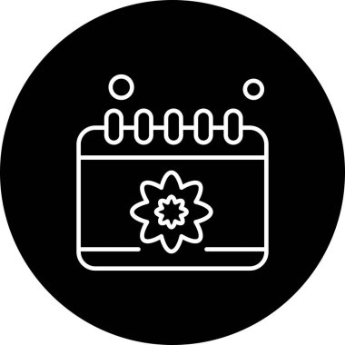 Vektör Takvim Simgesi, illüstrasyon  