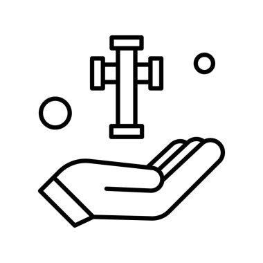 Simge vektör illüstrasyonu, Paskalya konsepti 