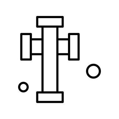  Vektör çapraz Simgesi, basit web illüstrasyonu