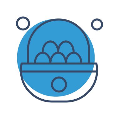  Yumurta Simgesi, Vektör illüstrasyonu