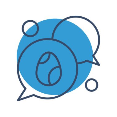 Konuşma balonu Sohbet Simgesi vektör çizimi 