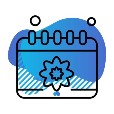 Vektör Takvim Simgesi, illüstrasyon  