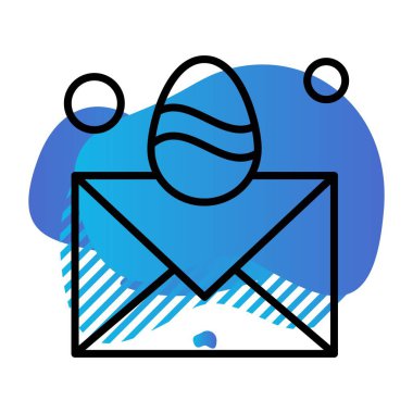  posta simgesi, vektör illüstrasyonu