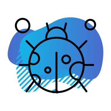 Böcek Simgesi, Vektör illüstrasyonu