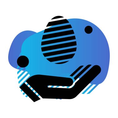  el simgesi, vektör illüstrasyonu