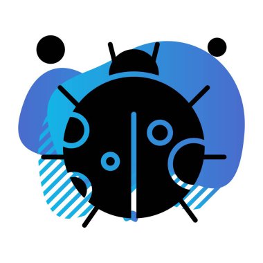 Böcek Simgesi, Vektör illüstrasyonu