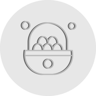  Yumurta Simgesi, Vektör illüstrasyonu