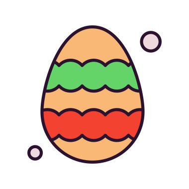 Simge vektör illüstrasyonu, Paskalya konsepti 