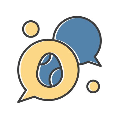 Konuşma balonu vektör çizimi 