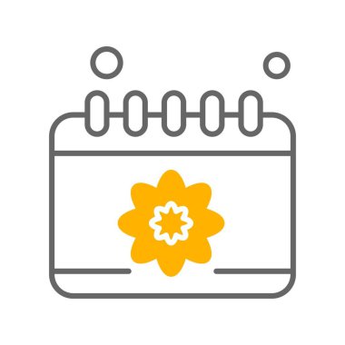 Vektör Takvim Simgesi, illüstrasyon  